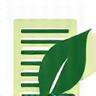 Icône feuille d'arbre: Études d'impact environnemental